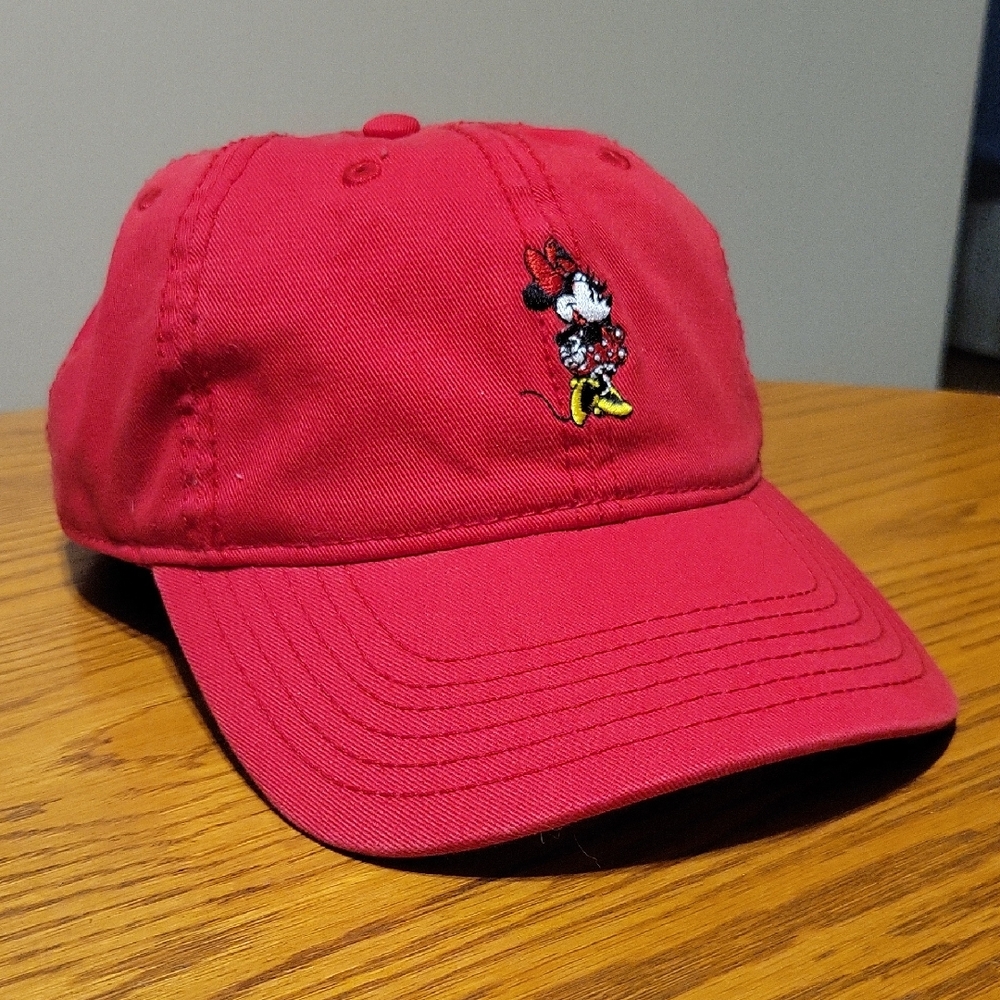 Red Minnie Mouse Baseball Cap Woman's